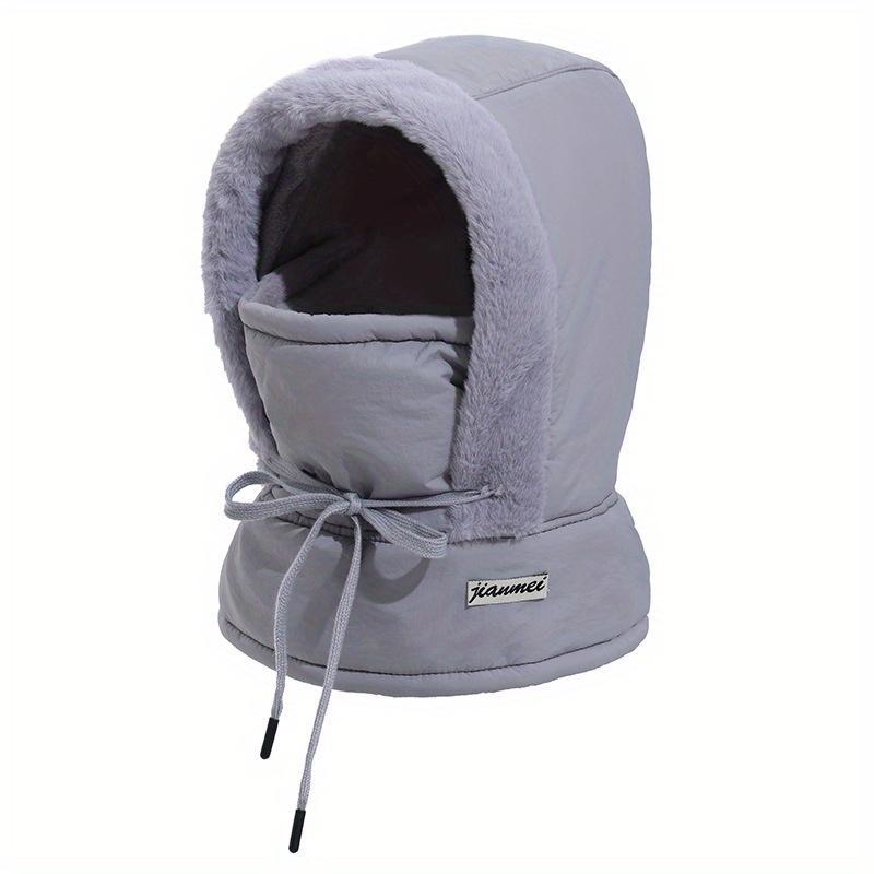 Winter Fleece Ear Protection Lei Feng Hat – Unisex Windproof Snow Cap for Outdoor Skiing, Cycling, and Cold Weather Warmth