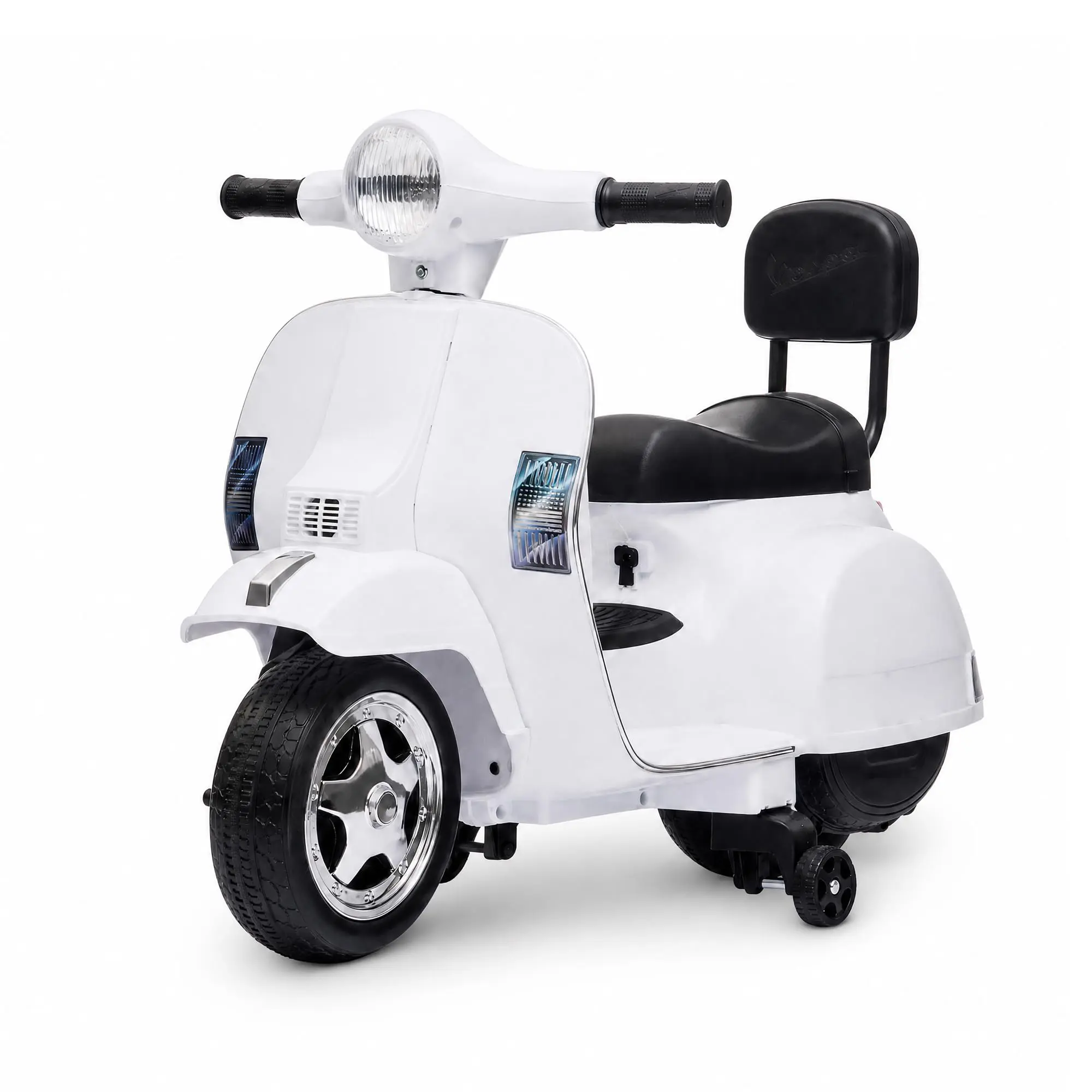 Classic Kids 6V Electric Scooter - Ride-On Motorcycle Toy for Boys/Girls Ages 3-7, Headlight/Horn, Anti-Rollover Training Wheels, PP Body for Motorcycle Fun