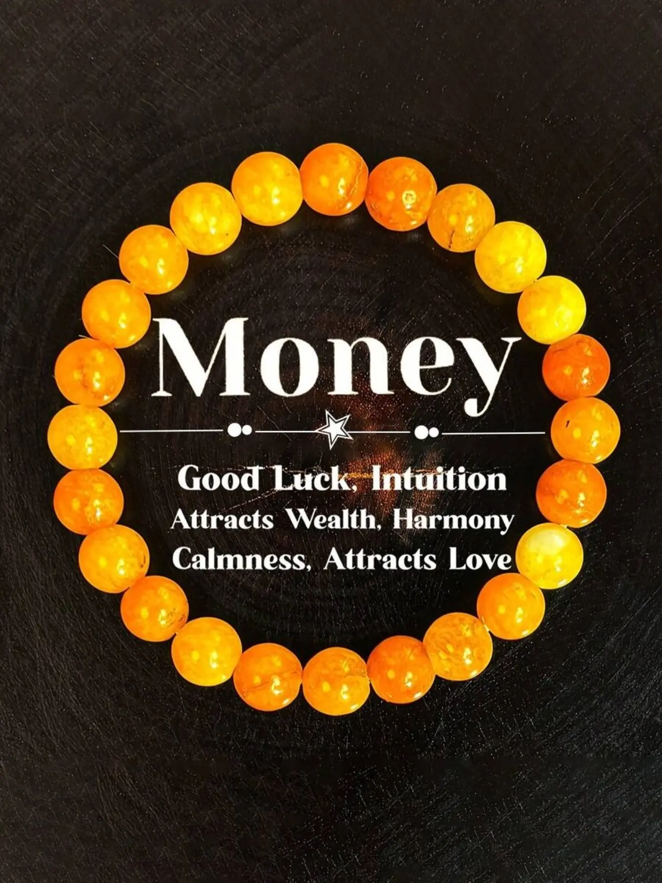 1pc Yellow Jade Bracelet For Women & Men - Wealth & Prosperity Symbol, Attraction Love Positive, Unisex Jewelry Gift For Daily Wear