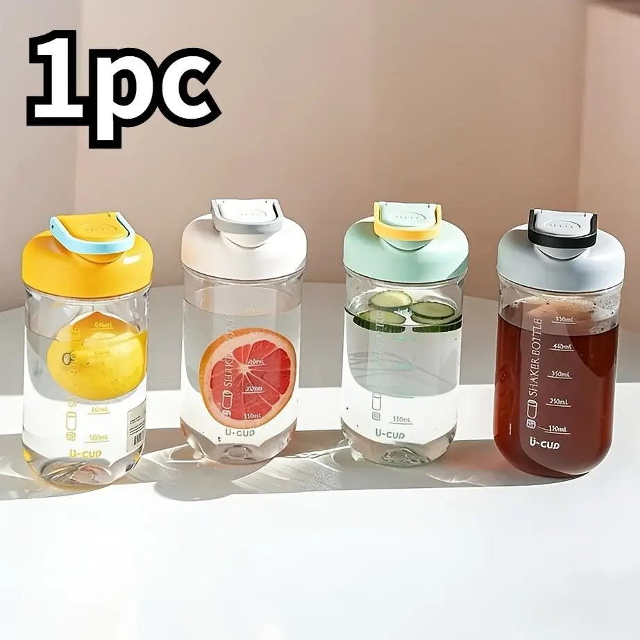 Portable Leak-Proof Shaker Cup, Protein Shake Blender, Clear Measurement, Smooth Mixing, Easy Clean, Ideal for Fitness, Home, Travel