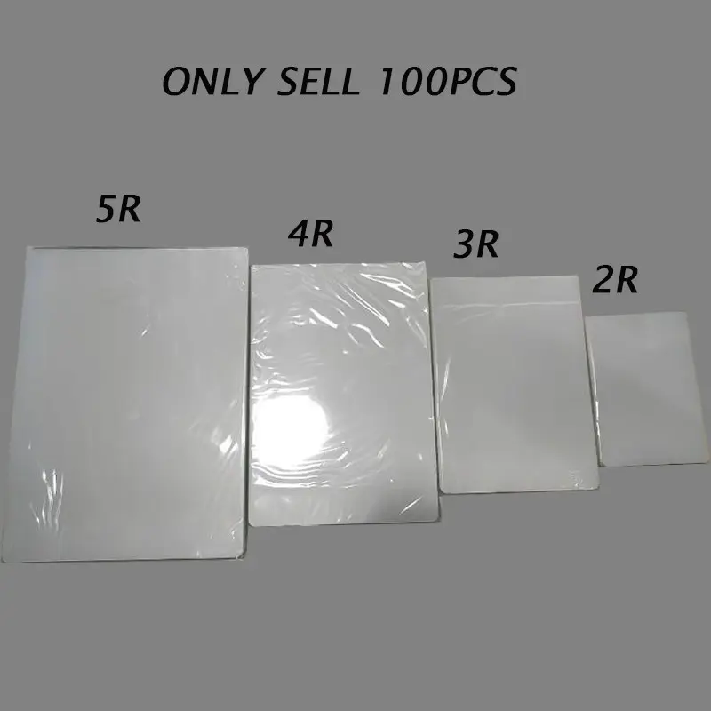 100PCS. 55 Mic 2R 3R 4R 5R Thermal Laminating Film PET For Photo/Documents/Files/Card/Picture Lamination Pouch Laminator Hot Laminator Film