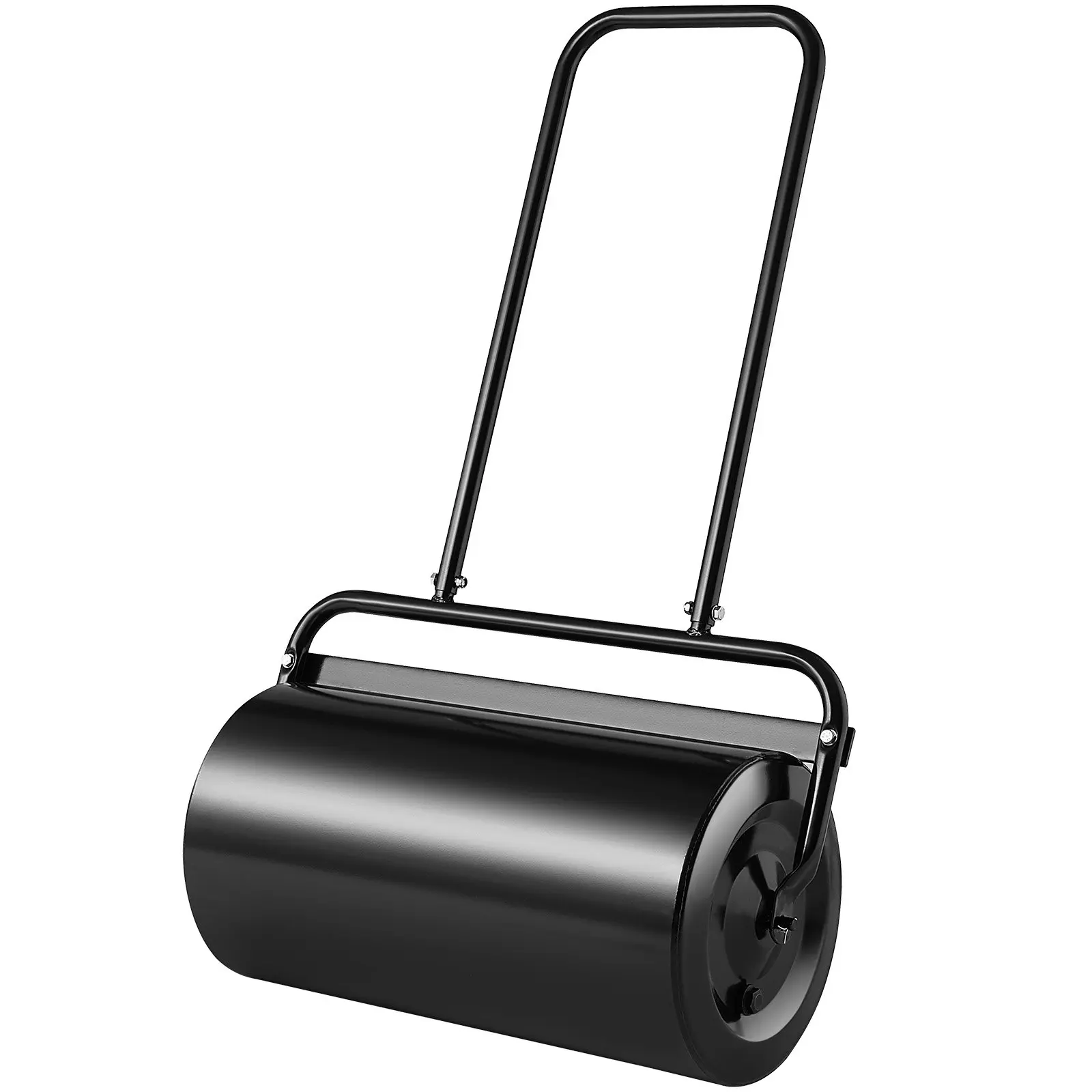 【DealsForYouDays】VEVOR Steel Lawn Roller, 13 Gal Sand/Water Filled Sod Roller with Easy-Turn Plug, U-Shaped Ergonomic Handle for Convenient Push-Pull, for Lawn, Garden Use, Black