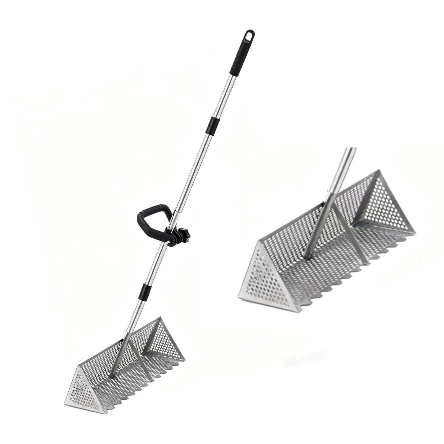 Sand Fleas Rake for Beach,Detachable 51 Inches Long Handle