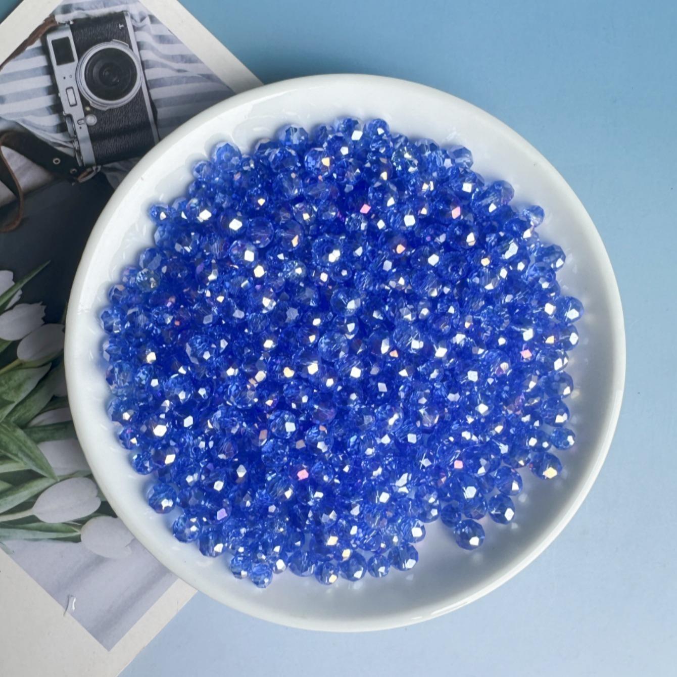 8mm Glass Bead, 100pcs/set Transparent High Gloss Bead, Premium Glass Beads, DIY Jewelry Making Supplies, DIY Beading Accessories for Necklace Bracelet Earrings Pendant, Crafts
