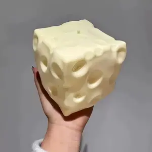 Large Soft Cheese Stress Ball, Reboundable Moldable Creative Soybean Ball, Pressure Relief Toy, Perfect Gift for Birthday, Festival, Seasonal Gifts