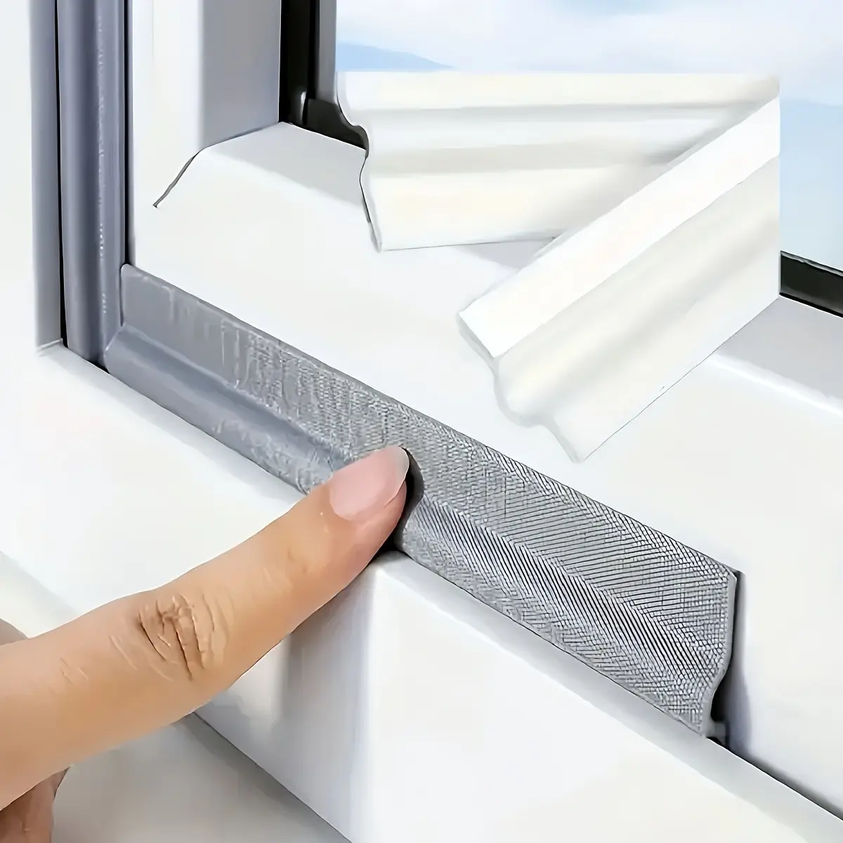 393 Inches Self-Adhesive Window Door Weather Seal Strip, Windproof, Dustproof, Waterproof, Noise Reduction Sealing Tape, Door Draft Blocker