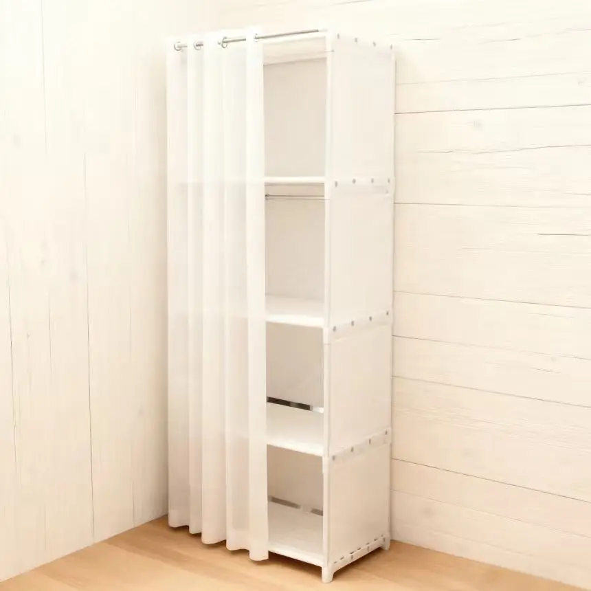Simple Floor-Standing Dust-Proof Storage Cabinet, Student Bookshelf, Large Capacity Organizer for Clothes and Books, Dormitory Closet, Wardrobe Closet