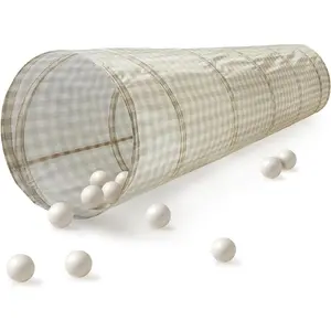 Kids Play Tunnel - Pop Up Collapsible Tunnels with Recycled Fabric - Fun Crawling Tunnel for Toddler, Baby, Children to Crawl Through, Gross Motor Toy for Indoor Play - Gingham Beigefidget toys
