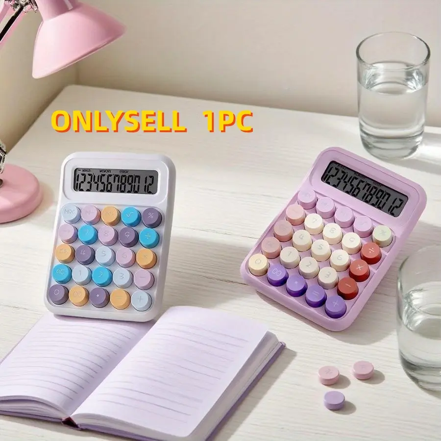 Simple and lightweight calculator with display, ergonomic design, sensitive touch, comfortable and accurate calculation, LED display, battery powered (excluding battery), Calculator Price, Office Calculators