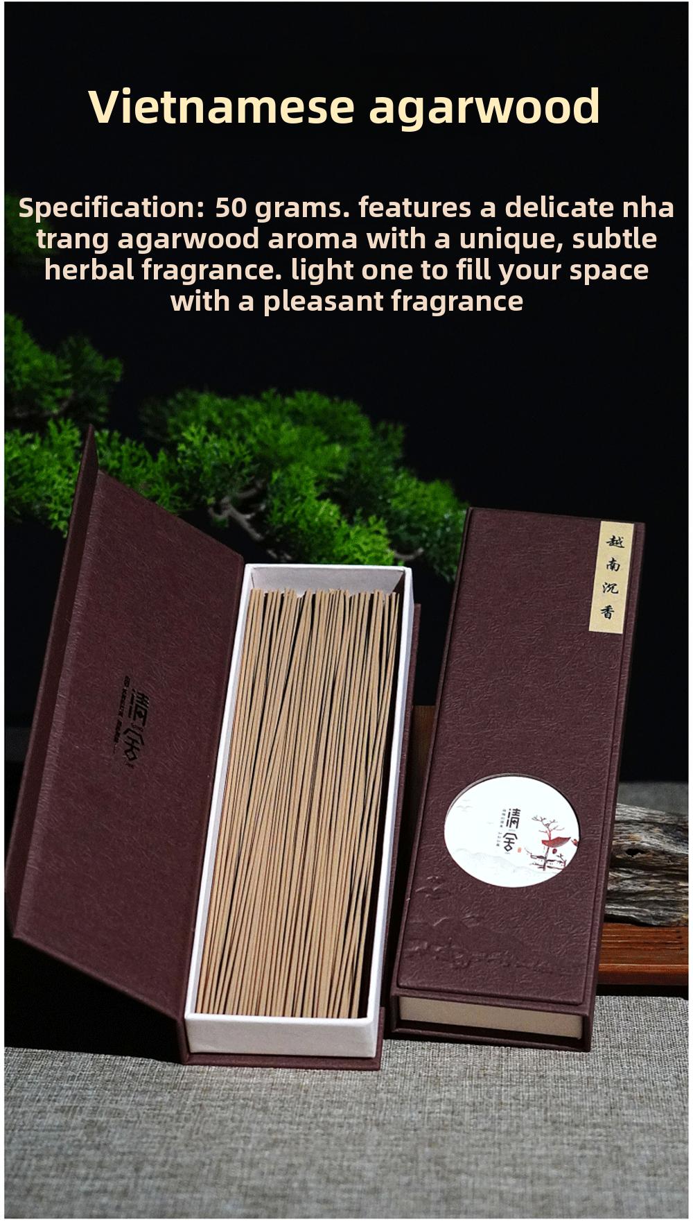 Hainan Agarwood Incense Sticks Handmade from Old Insect-Damaged Material for Home Aromatherapy Enhance Your Space with Natural Essence fragrance