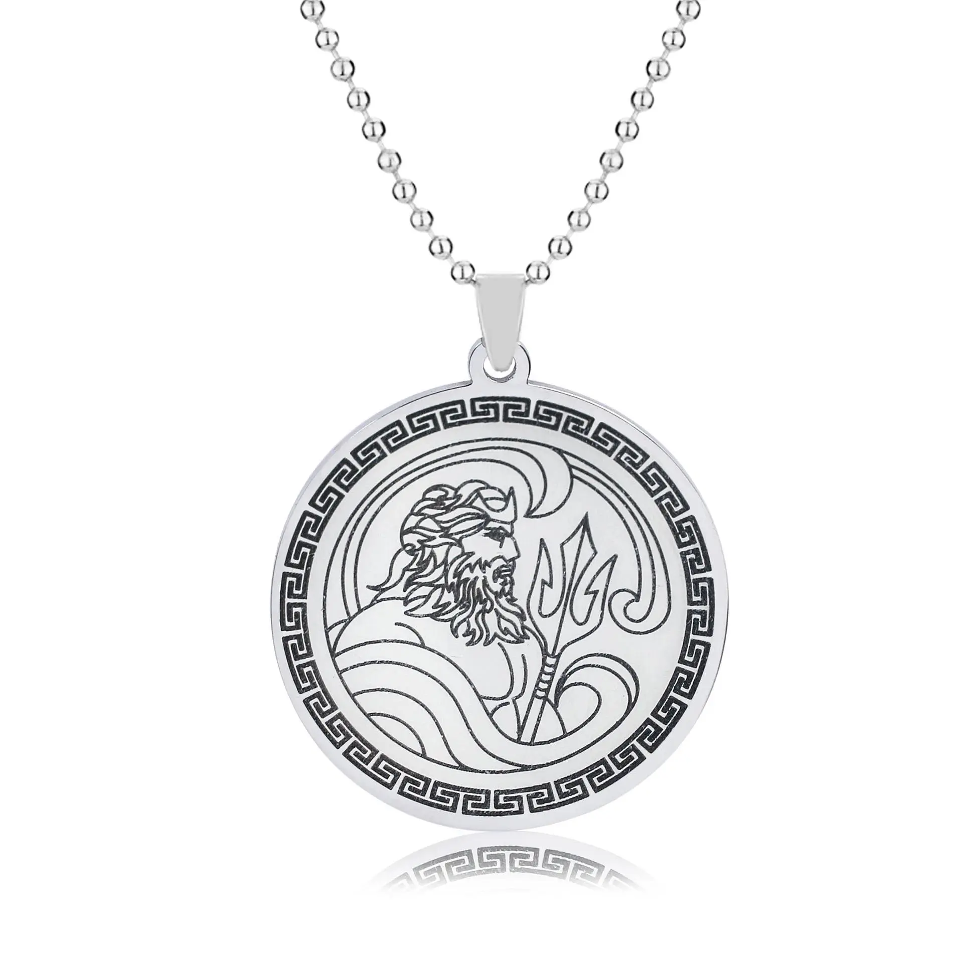 7 Styles Vintage Zeus Athena Poseidon Dionysus Pendant Necklace God Ancient Greek Mythology Jewelry Men Women Accessories Gifts