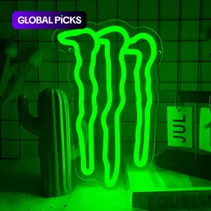 Claw Theme LED Neon Sign, LED Neon Lights, Adjustable Wall-Mounted Lighting, Perfect for Rooms, Bars, Caves, Basements, Unisex Decor