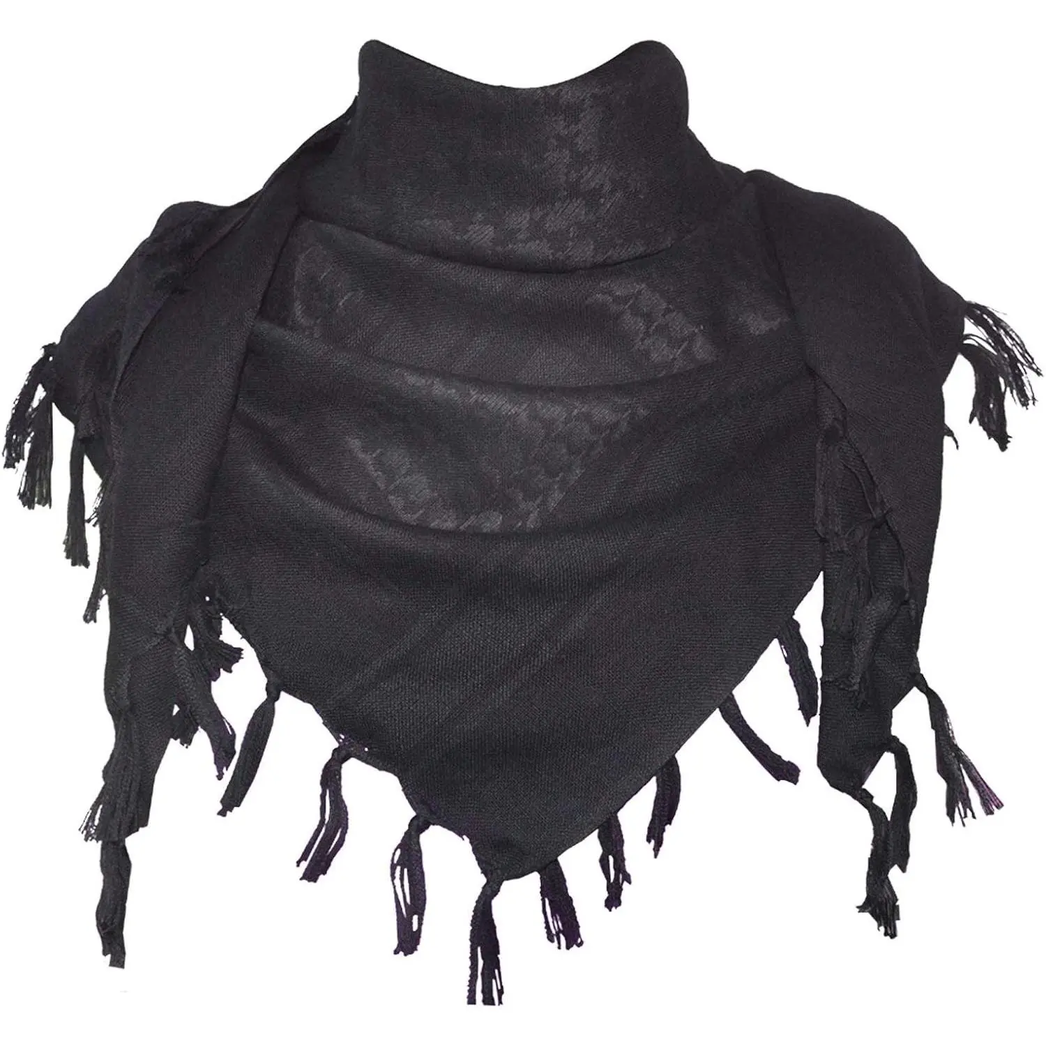 Cotton Shemagh Keffiyeh Tactical Desert Scarf with Tassels - Neck & Head Wrap for Men WomenGift