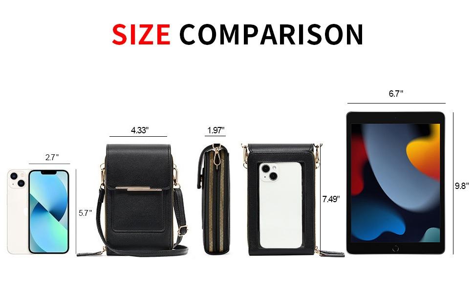 Women’s Crossbody Bag Touch Screen Mobile Phone Messenger Purse Small Leather Shoulder Bag with Adjustable Strap Card Slots Lightweight Travel Wallet Women’s Crossbody Bag Touch Screen Mobile Phone Messenger Purse Small Leather Shoulder Bag with Adjustable Strap Card Slots Lightweight Travel Wallet
