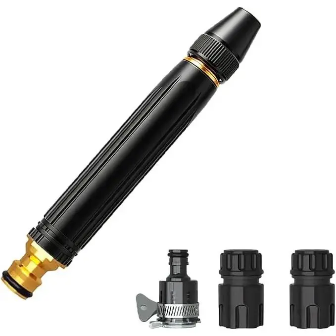 Heavy Duty Adjustable Twist Nozzle Home High Pressure Car Wash Water Gun, 2026 New Heavy High Pressure Washer Gun, Adjustable Booster High-Pressure Car Washing Water Nozzle for Outdoor Cleaning, Watering Plants and Car Washing