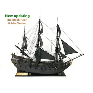 ZHL The black Pearl Golden version 2023 wood model ship kit 31 inch Include Detailed English manuals