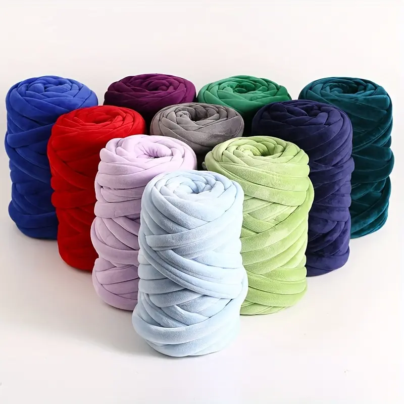 2025 Super Chunky Icelandic Yarn 500g Roll Soft Plush Filling Cotton Hand Knitting Cat Bed Pillow Blanket DIY Thick Yarn Material Warm Winter Weaving Supplies All Season Use
