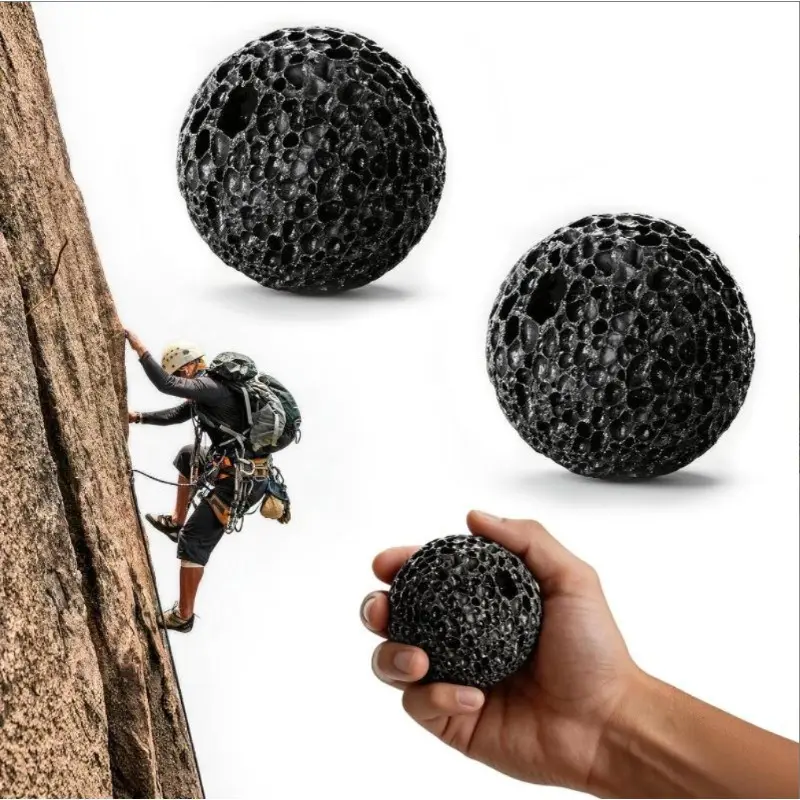2Pcs Callus Strengthener Grip Balls, Crescent Shape Hand Strength Trainer for Gym Weightlifting Climbing, Forearm & Grip Endurance Fitness Accessories