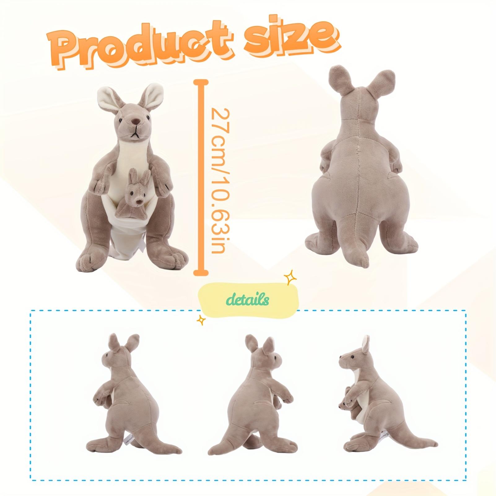 2-in-1 Kangaroo Family Plush Toy, Cute Kangaroo Mom and Mini Kangaroo Stuffed Animal Plush Doll, Australian Kangaroo Plush Doll, Perfect Gift for Halloween, Christmas, Thanksgiving, and Easter weighted rare Cartoon Gorilla Backpack Whale Shark Kawaii