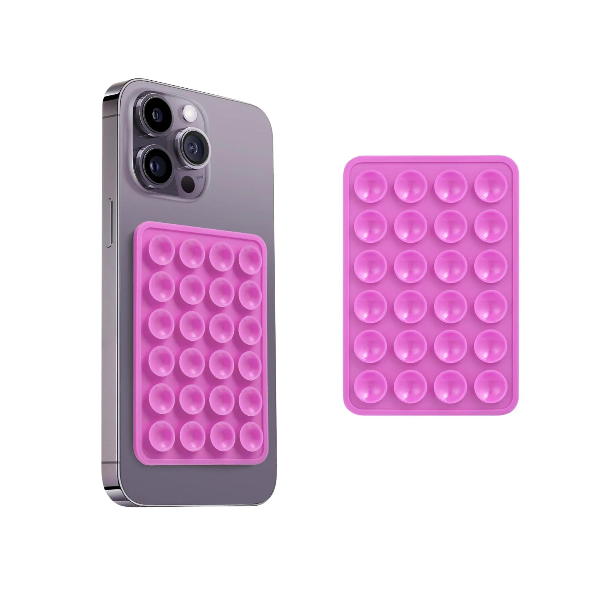 Phone Suction Cup Sticker, 1 Count Self Adhesive Mobile Phone Holder, Durable Suction Cup Phone Stand for iPhone Samsung Galaxy, Adhesive Cellphone Holder, Cool Gadgets, Cellphone Accessory
