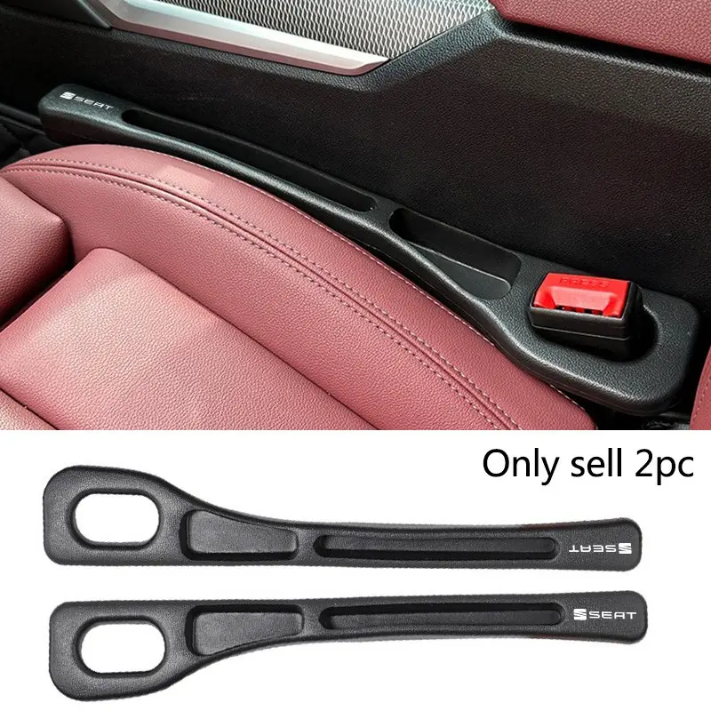 2pc Car Seat Gap Filler Side Seam Plug Strip Leak-proof Seat Storage Interior Accessories For Seat Leon Ibiza Ateca Arona Cordoba Toledo Altea Alhambra Arosa Exeo Mii Tarraco