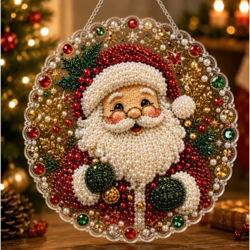 Christmas Pearl Art DIY Hanging Ornament Kit