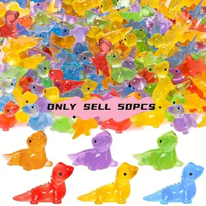 50 Glow-in-the-Dark Mini Resin Lizards - Cute translucent lizard figurines Decorative Piece decor perfect for DIY crafts, landscaping, potted plants, and hidden games. Available in a variety of vibrant colors. No batteries required.