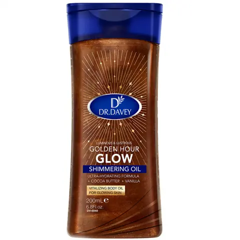 200ML DR.DAVEY SHIMMERING OIL Glow Oil Body essential oil, skin care oil, moisturizing and hydrating care, suitable for all seasons, portable for travel, Body Moisture Oil for Body, Face, Hand, Lip, Eye