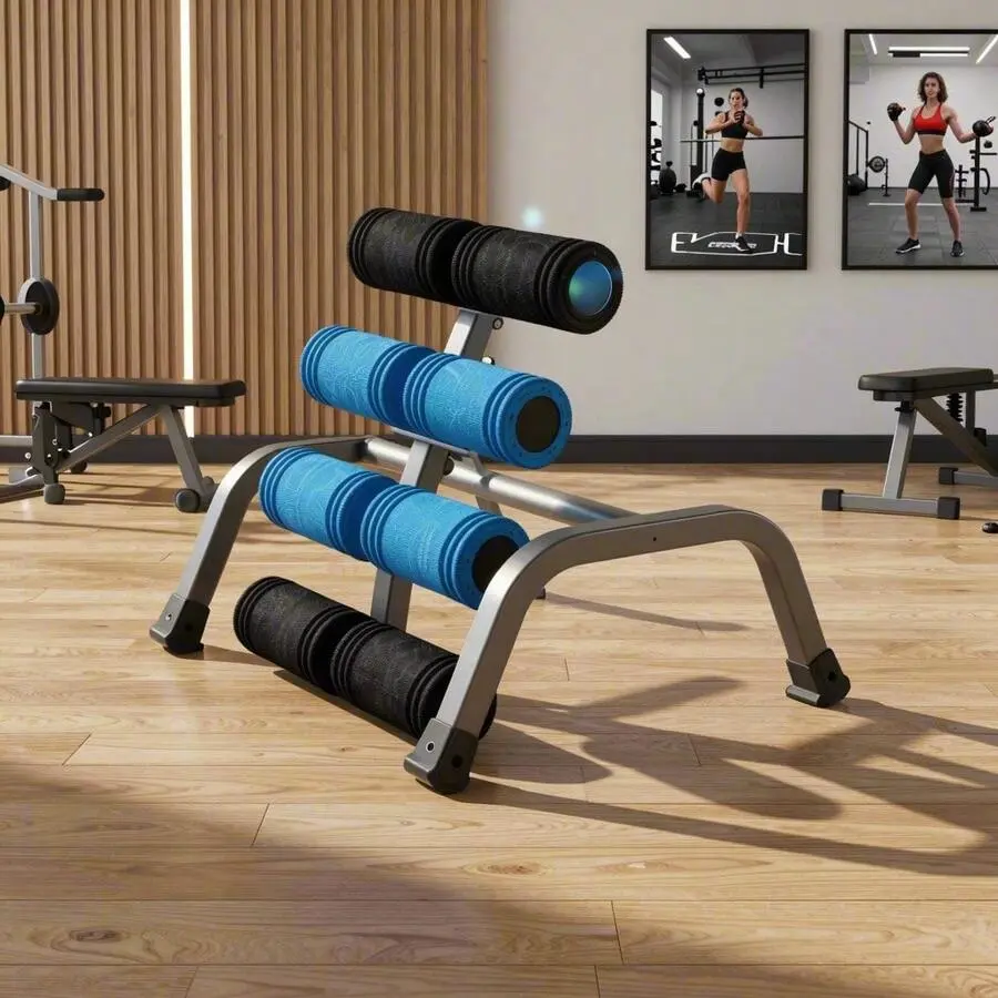 MultiYoga Fitness Chair Mini Inversion Machine Back Stretcher Lumbar Support Bench Home Gym Equipment For Back Pain Relief Posture Correction Rolling Massage Spine Decompression Abdominal Training Yoga Practice For Home Office Bedroom Use