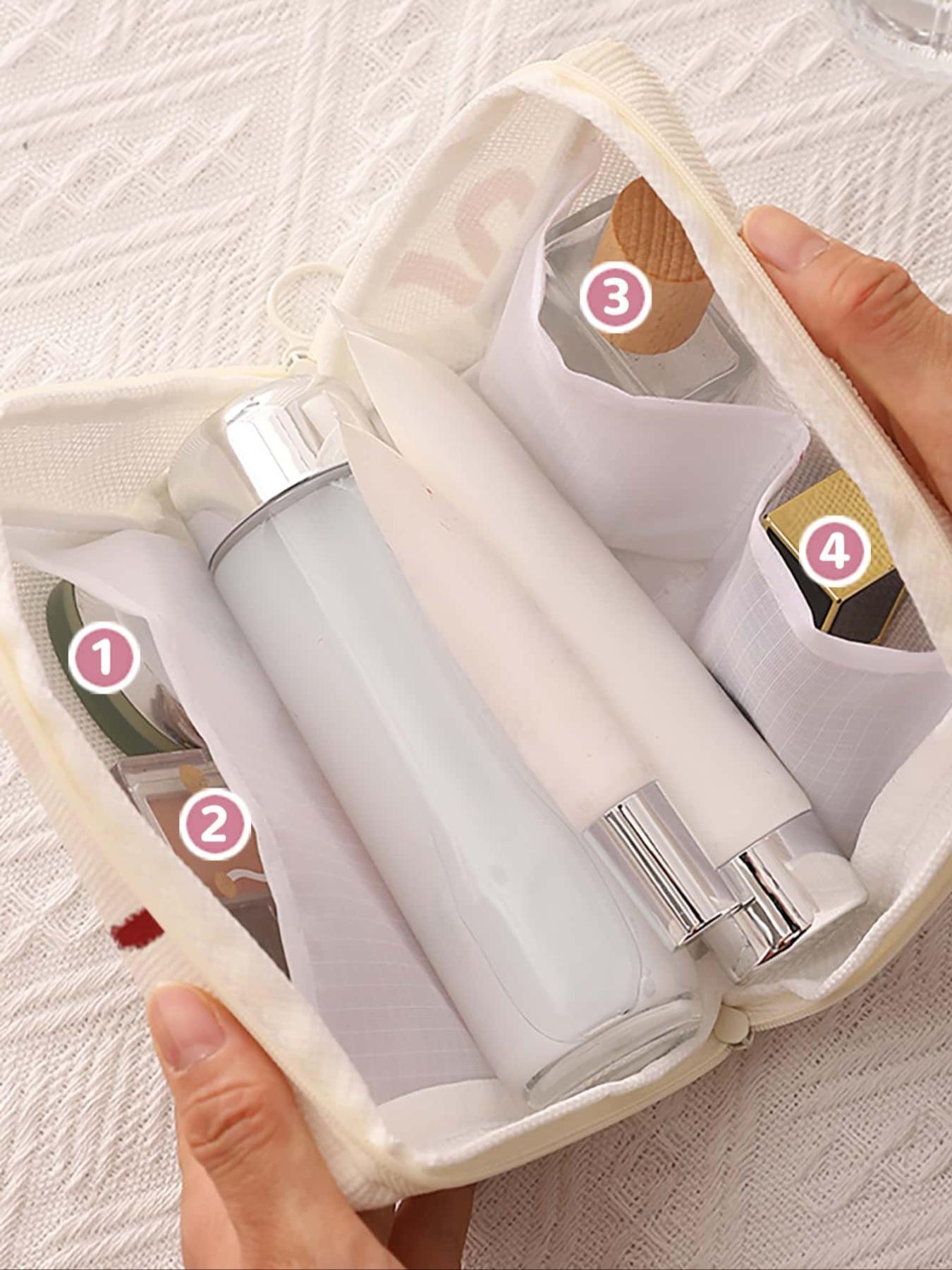 Cherry Pattern Makeup Bag, Casual Fashion Multi-functional Makeup Bag, Travel Makeup Bag, Suitable for Leisure Travel, Business Trips