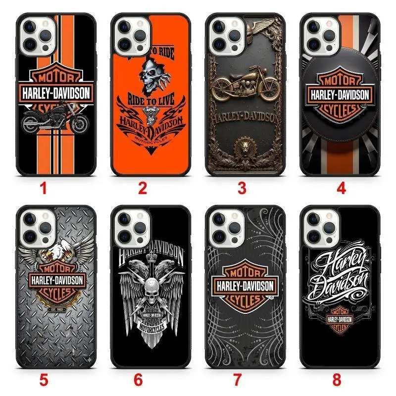 Harley-Davidson Vintage Motorcycle Smartphone Case - Protective Cellphone Cover for iPhone 11-17 Pro Max/Plus, Handheld Devices iPhone 11-17 Pro Max/Plus, Samsung Galaxy S23-Series