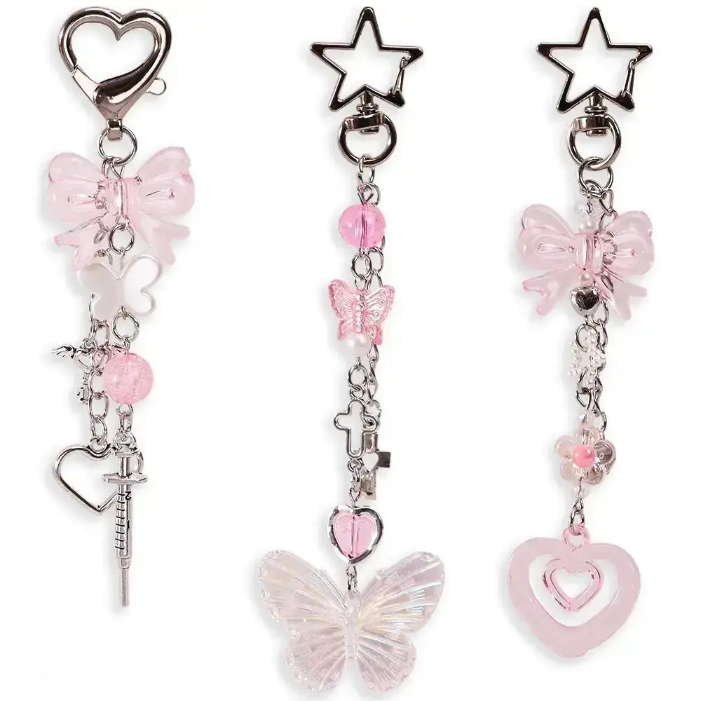 2026 New 3PCS Aesthetic Y2K Keychains, Stylish Charms Accessories, Cute Ornaments for Women Bags & Purses, Perfect Gift
