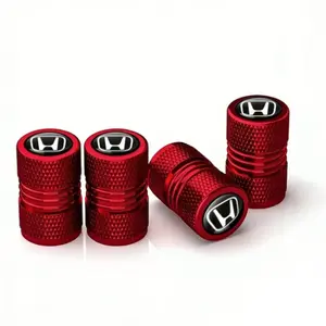 Four-Piece Set for Honda Car Tires, Valve Stem Covers, Suitable for Medium and Small Motorcycle Tires, Durable and Protective, Optimal, Appearance