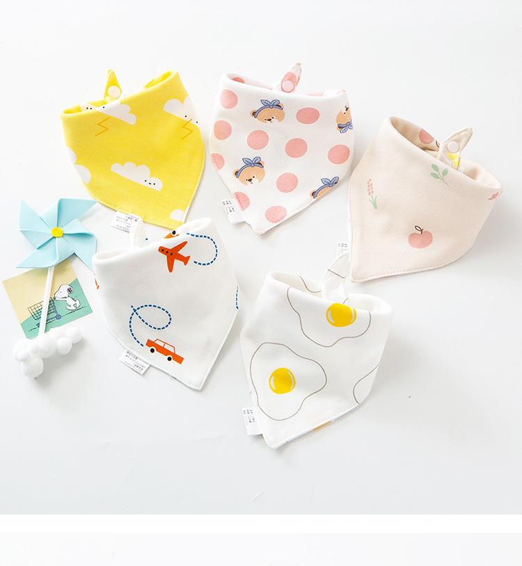 Absorbent Double Layer Baby Bibs, Easy Snap Closure for Infants & Toddlers