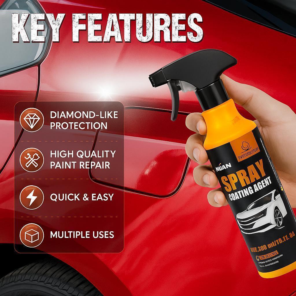NUAN nano car coating spray-Professional spray coating with superior water beading & UV defense.