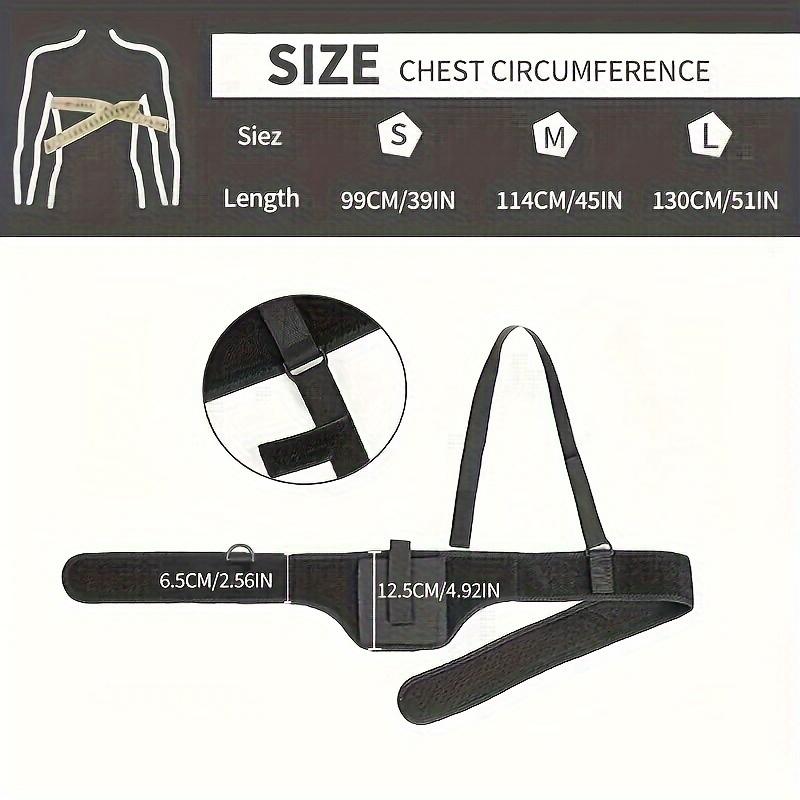 1 Piece Deep Hidden Shoulder Holster, Unisex Armpit Holster, Suitable for Mini and Compact Pistol, Suitable for Hunting, CS Game, Intimate Gift for Dad