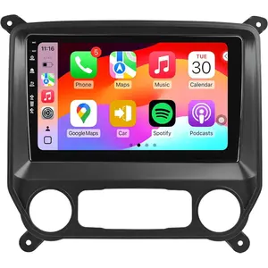 5G WiFi(6) Car Radio for Chevrolet Silverado GMC Sierra 2014-2018, Android13/Wireless CarPlay/Android Auto/Touch Screen/GPS Navigation/Bluetooth/FM/HD Backup Camera (2Ram+64Rom)