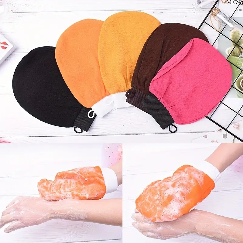 Moroccan Hammam Bath Scrub Glove, Exfoliating Body Facial Tan Massage Mitt, Skin Care Tool, Reusable & Durable Design, Body Exfoliating Gloves
