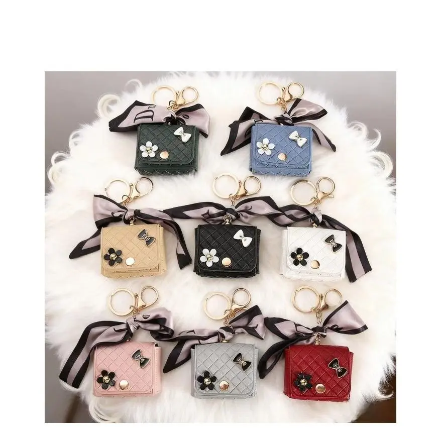 Women's Vintage Plaid Multifunctional Keychain - Keychain Pouch, Compact Mini Coin Purse & AirPods Case with Durable Metal Buckle, Boutique Style Storage Bag, Birthday Gift Accessory, Stylish Keychain