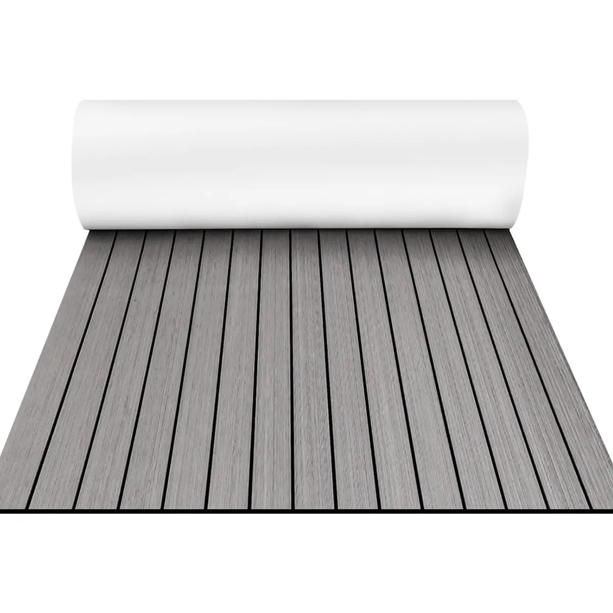 EVA Foam Boat Flooring with Sensitive Adhesive Backing Marine Self-Adhesive Decking Faux Teak Sheet for Boats Swim Platform Helm Pad RV Floor 96''*36''
