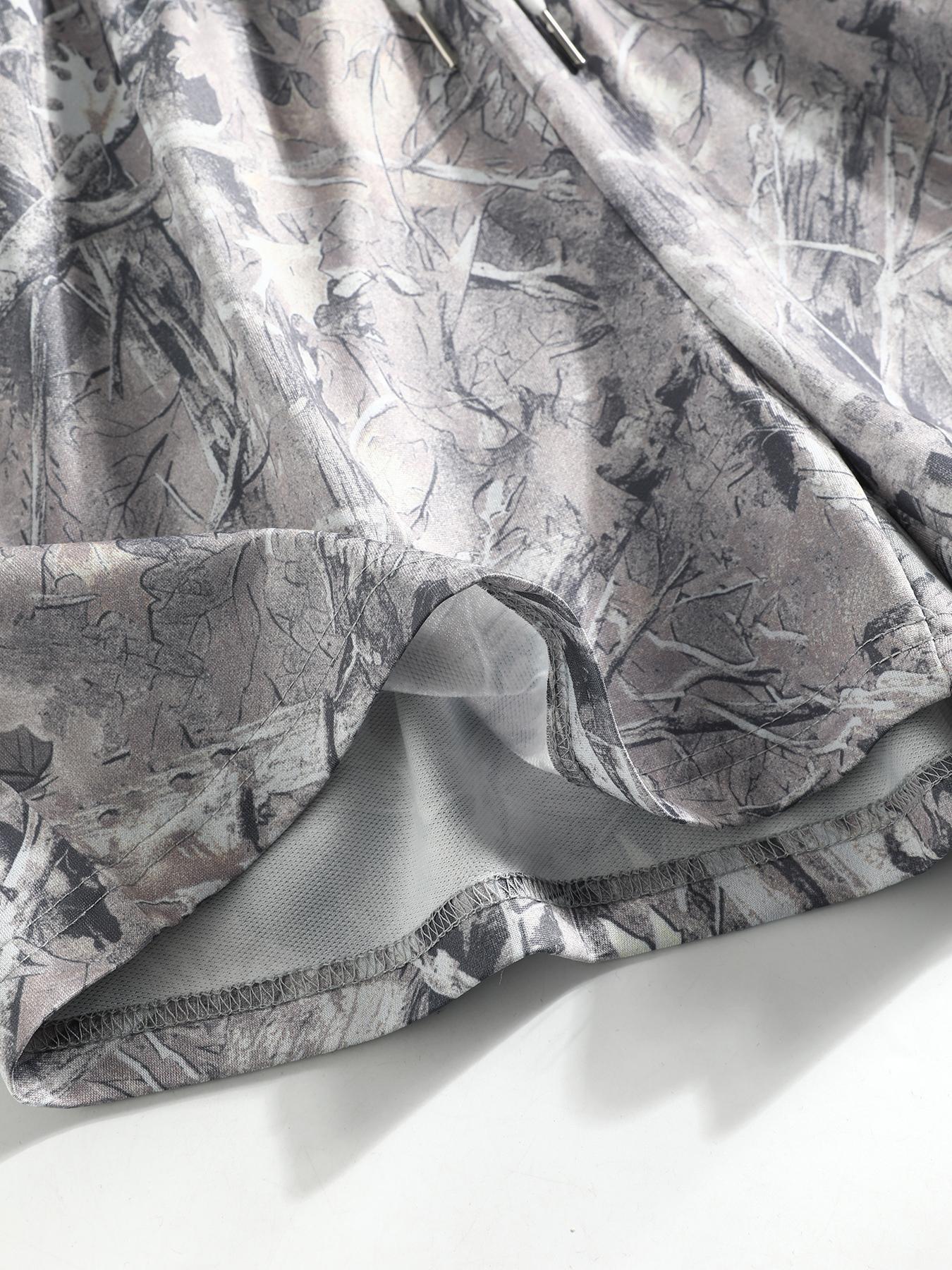 Women's Plain & Camo Print Shorts, Womenswear Casual Comfy Breathable Elastic Shorts for Summer, Ladies Bottoms for Everyday Wear, Casual Athletic Shorts