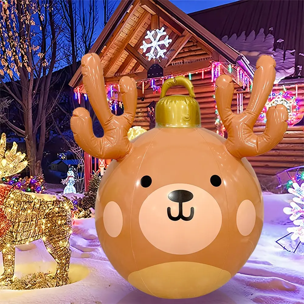 30-Inch Giant Deer Antler Christmas Balloon, Outdoor Inflatable Decor, PVC Material, Perfect for Trees, Courtyards, Gardens, Holidays, Christmas Decorations