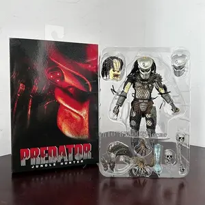 2026 hot item NECA Alien Jungle Hunter Predator Action Figure Aliens vs Predator Model Doll Bookshelf Statue Joint Movable Toys Gift for Kids