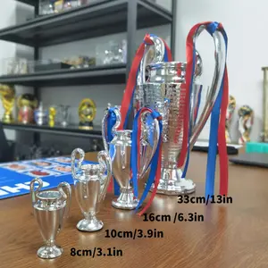 Elegant European Football Trophy, Classic Replica, High-Quality Finish, Perfect Birthday Gift, Holiday Decor, Home Decoration Ornament