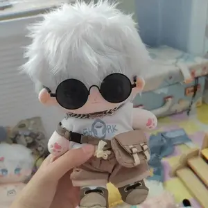 Jujutsu Kaisen Gojo Satoru  20cm Anime  Cartoon Short Plush Body doll Plushies Xmas Gift Handsome Cotton Figures Pillow