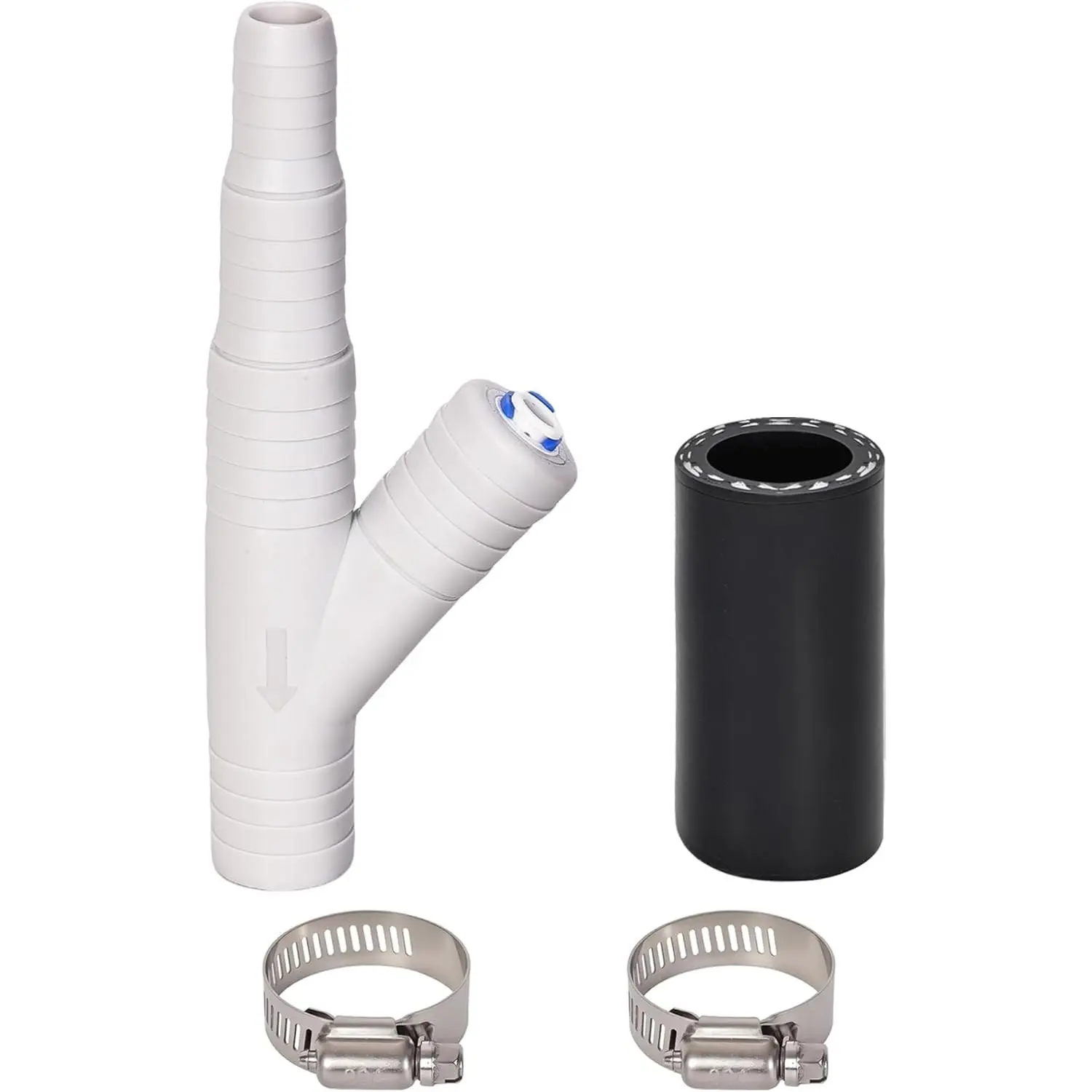 Dishwasher Drain Hose Adapter, RO Drain Line adapter，Garbage Disposal Adapter with 1/4-inch Quick Connect Fitting and 7/8-inch Fitting for a Dishwasher，No Drilling Required
