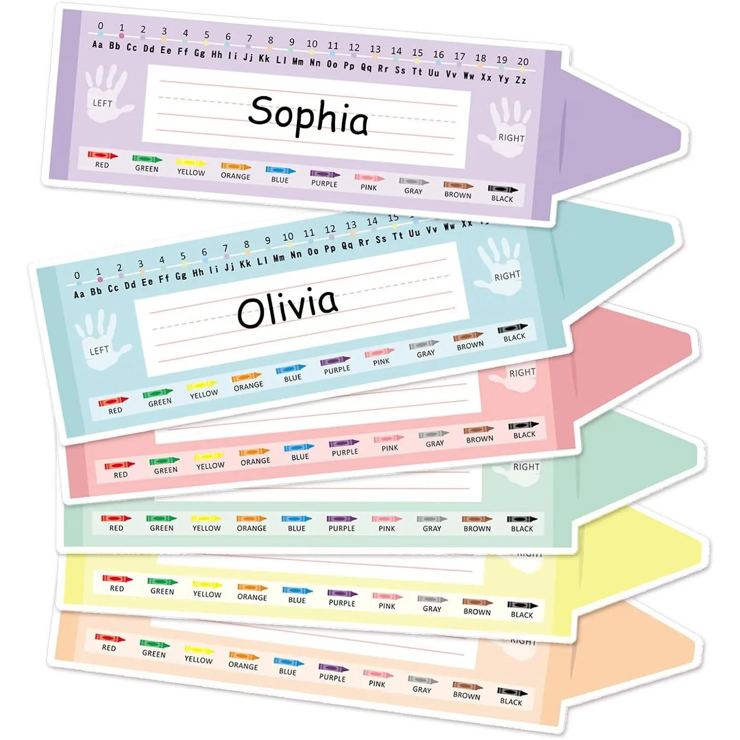 Desk Name Tags for Classroom - 36 count Student Name Tags for Desks, 4"x14.5" Name Plates for Classroom Decor,   1st-3rd Grade  Haves,  to School Teacher Supplies