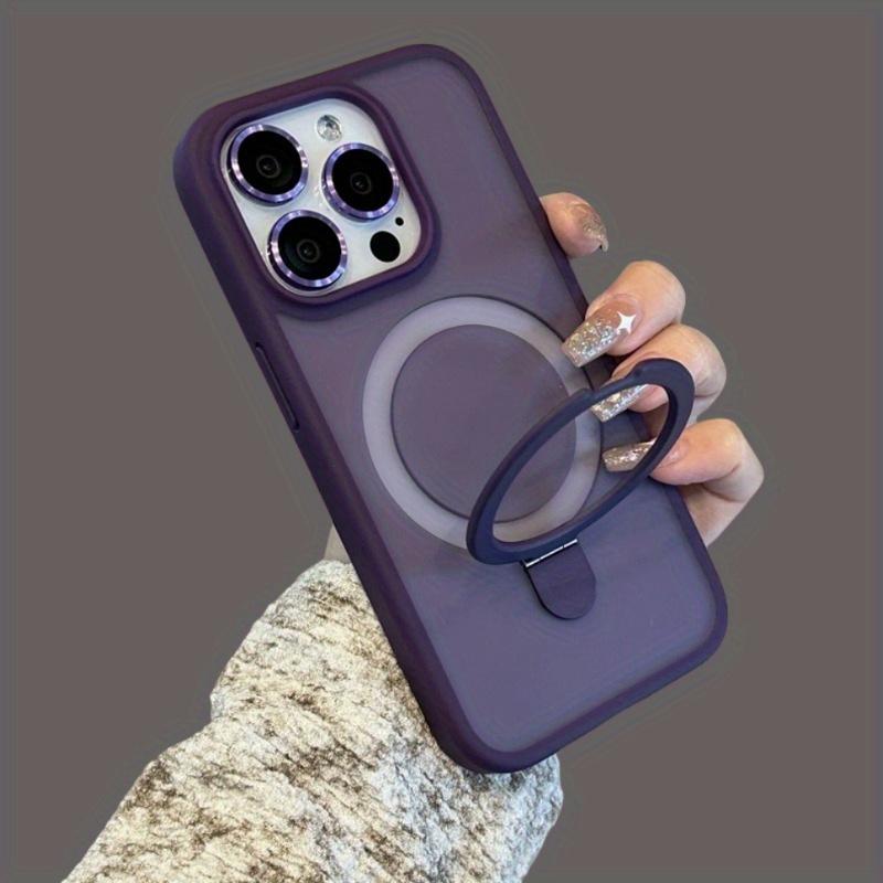 Magnetic Ring Holder Phone Cases for iPhone 17 16 15 14 13 12 11Pro Max Series, Durable Shockproof Protective Covers with Built-in Kickstand, Wireless Charging Compatible Protection Casing for iphone 17 Pro Max