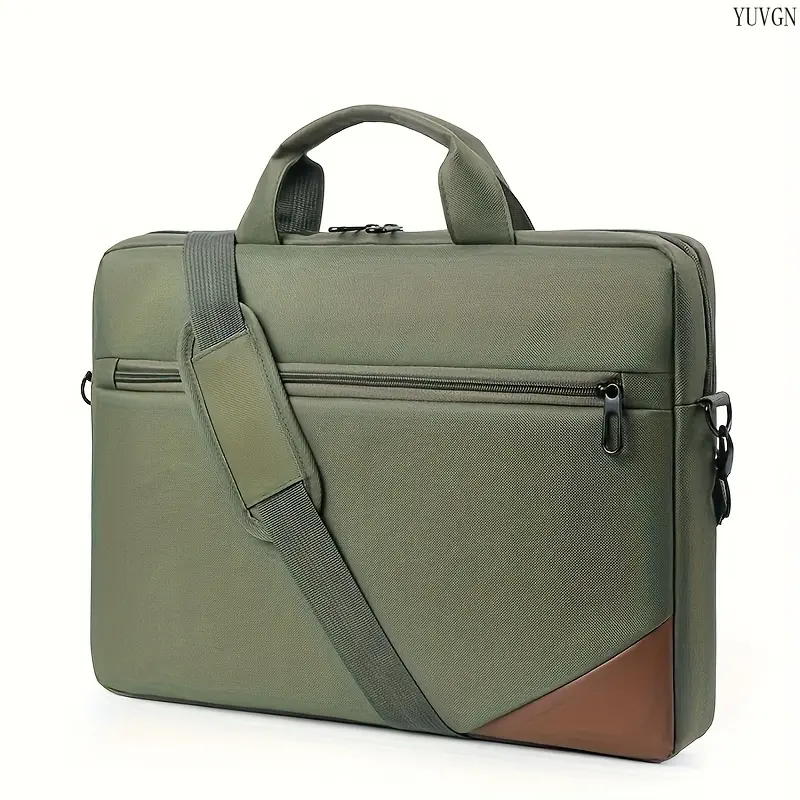 Slim Oxford Messenger Bag for 15.6 Inch Laptops, Lightweight Expandable Crossbody Work Bag with Anti-Theft Pockets for Business & Commute, Bags For Work