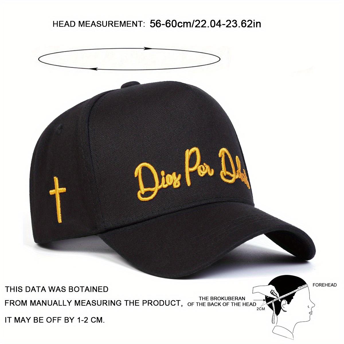 Unisex Letter Side Cross Embroidered Baseball Cap Outdoor Adjustable Sunscreen Leisure Hat Spring Autumn Travel Tourism Beach Vacation